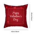 thumbnail image 6 of Valentines Day Pillow Covers 18 x 18 inch Set of 4 for Valentines Decor Love Heart Throw Pillows Decorative Cushion Cases Valentine Decorations, 6 of 9