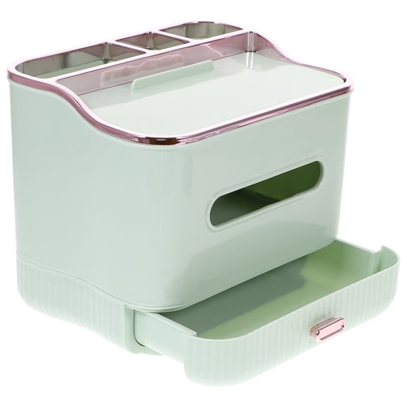 Paper Towel Holder Desk Organizer Drawers Light Luxury Coffee Table Office