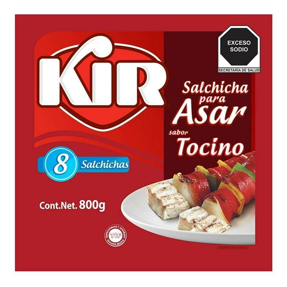 Salchicha para asar Kir sabor tocino 800 g