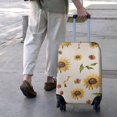 thumbnail image 3 of Yellow Brown Green Leaf Sunflower Pattern Luggage Cover Fashion Suitcase Cover Baggage Covers Fit 25-28 Inch Luggage (Go Travel), 3 of 5