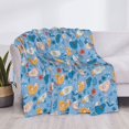 thumbnail image 3 of Naloa Cute Chickens and Flowers Flannel Blankets - Thick and Warm Blanket for Winter, Soft Fuzzy Plush King Blanket for All Seasons40"x30", 3 of 6