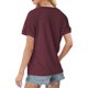 thumbnail image 5 of Pantalones Cortos para Mujeres Sexy Casual Suelto Cuello Redondo Encaje Patchwork Top, Plisado Pecho Manga Corta Blusa para el Uso Diario, Fiesta Y Fecha, 5 of 7