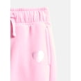 thumbnail image 5 of Wonder Nation Girls Fleece Sweatshirt and Joggers Set, 2 Piece, Sizes 4-18 & Plus, 5 of 5