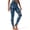Blue White Snowflake, variant on SCRAWLGOD Women's High Waisted Leggings Soft Yoga Pants Winter Forest Deer Buttery Soft, Tummy Control, Butt Lifting, No See Through, 4-Way Stretch, for Christmas Gym Errands, X-Small