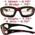 thumbnail image 5 of Birdz Eyewear Oriole Sunglasses (Flame Frame/Smoke Lenses), 5 of 5