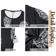 thumbnail image 6 of Fantaslook Boho Summer Dresses for Women Casual Short Sleeve T Shirt Dress with Pockets Beach Vacation Clothes, 6 of 9
