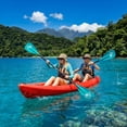 thumbnail image 2 of Kayak Paddle SUP Paddle,KOETSU 2-in-1 Adjustable Aluminum Alloy Boat Paddle Oars 67-83in, Detachable Canoe Board Paddle with Anti-Slip Grip,Green, 2 of 10