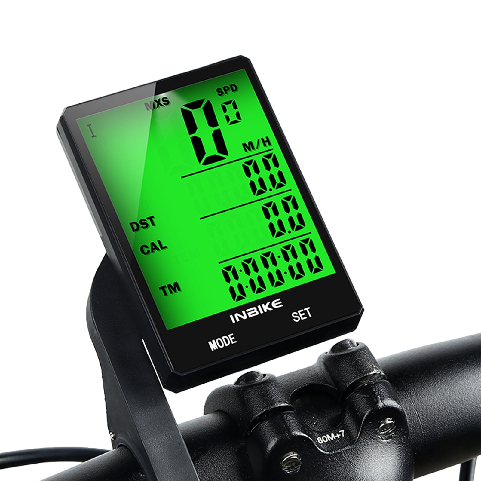 INBIKE 2.8 inch Bike Wireless Computer Multifunction Rainproof Riding Bicycle Cycling Speedometer Stopwatch Backlight Display Walmart