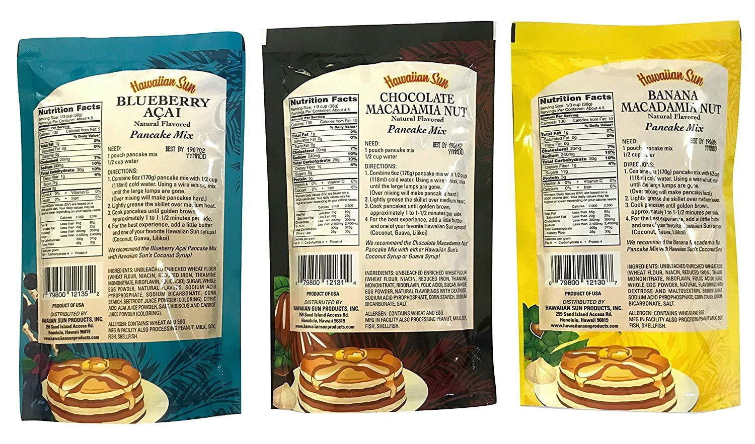 Hawaiian Sun Tropical Pancake Mix Variety Pack