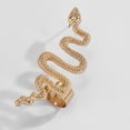 thumbnail image 2 of Miangastore 2pcs Chic Snake Shaped Earring Woman Creative Ear-stud Alloy Ear Jewelry, 2 of 9