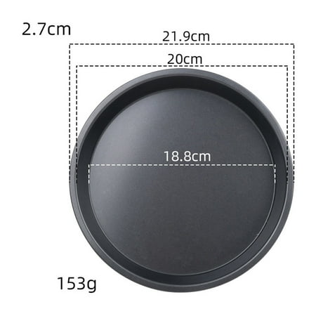 

BESHOM 5-10 inch Non-Stick Pizza Trays Steel Baking Tool Pizza Pan Oven Tool