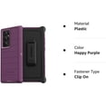 thumbnail image 2 of OtterBox Defender Case and Belt Clip Stand for Samsung Galaxy S22 Ultra, Happy Purple, 2 of 6