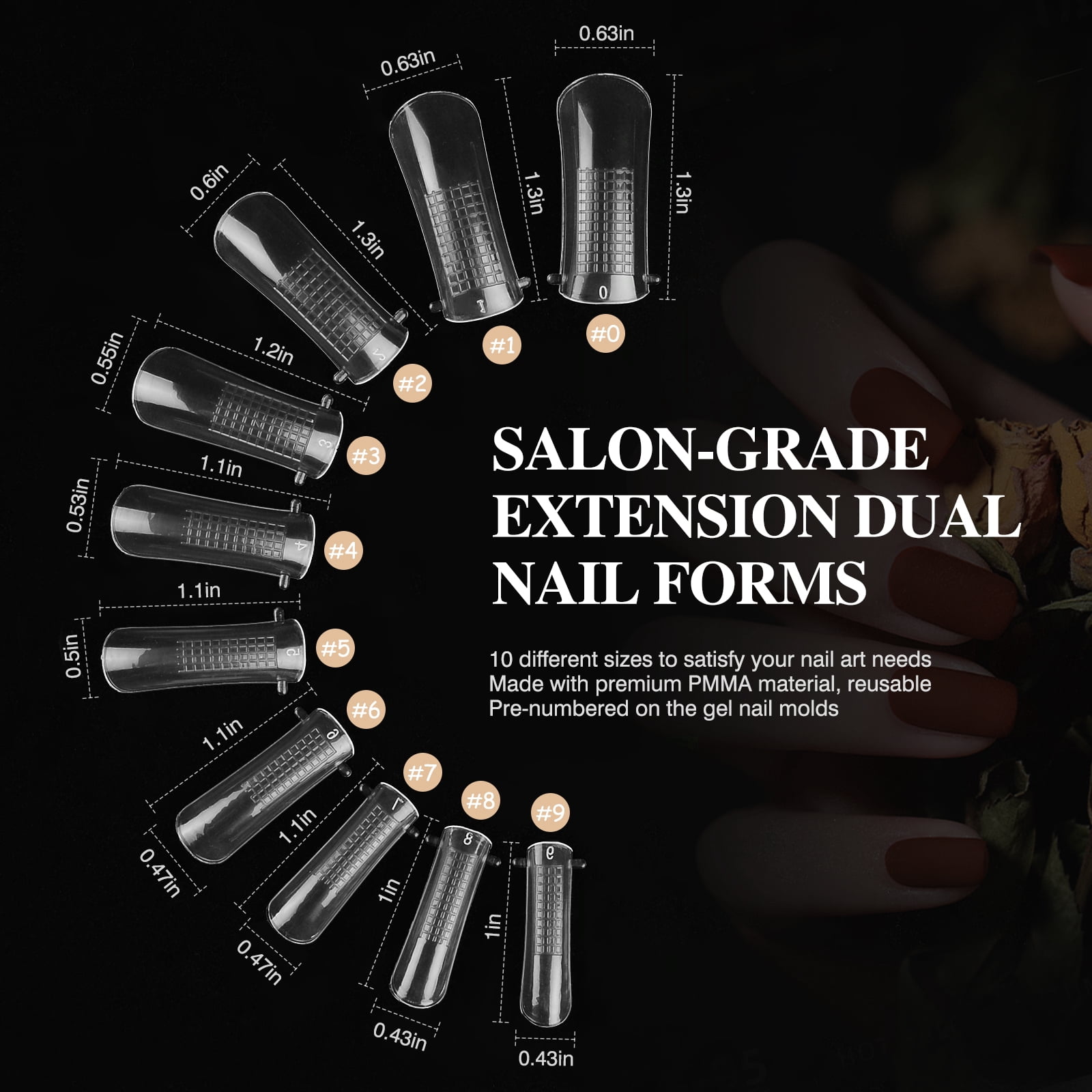 Saviland Poly Gel Nail Kit: 8 Colors Glitter Gel Nail Extensions White Black Silver with 96W UV Nail Lamp, Base & Top Gel and Nail Tools, Complete All in One Manicure Beginner Kit