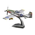 thumbnail image 3 of Simulación 1:48 Modelo de avión P51 Modelo en miniatura Juguetes Adorno Recuerdo con base verde, 3 of 9