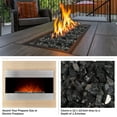thumbnail image 5 of Pure Garden 10lbs Fire Pit Glass - 1/2-Inch Glass Rocks, Midnight Black, 5 of 11