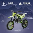 thumbnail image 3 of Dapmiu 49CC 2-Stroke Improved Dirt Bike&nbsp;- Redesigned Frame & Exhaust System, Waterproof Ignition & Smooth Disc Brakes, Green, 3 of 8