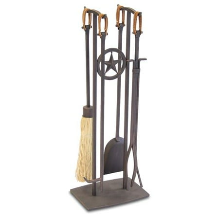 Pilgrim 5 Piece Western Star Fireplace Tool Set Distressed Bronze