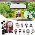 thumbnail image 3 of Adornos para coche, colgante de calavera oscilante, fantasma oscilante con sombrero negro, adornos de esqueleto para espejo retrovisor de coche, decoración de regalos de cumpleaños, amuleto colgante, 3 of 5