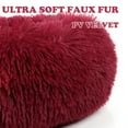 thumbnail image 4 of Round Plush Pet Bed for Dogs & Cats,Fluffy Soft Warm Calming Dog Bed Sleeping Kennel Nest,20 x 20 x 8", 4 of 5