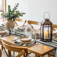 thumbnail image 6 of Sage Green Stripe Round 15 Inch Placemats Set of 2, Grey White Geometric Modern Abstract HeatResistant Non Slip Place Mats for Dining Table, Wipeable Braided Kitchen Table Mats for Housewarming, 6 of 9