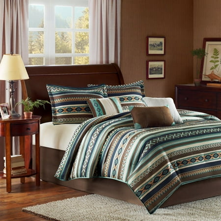Blue Beau Comforter Set Queen 7pc 7pc