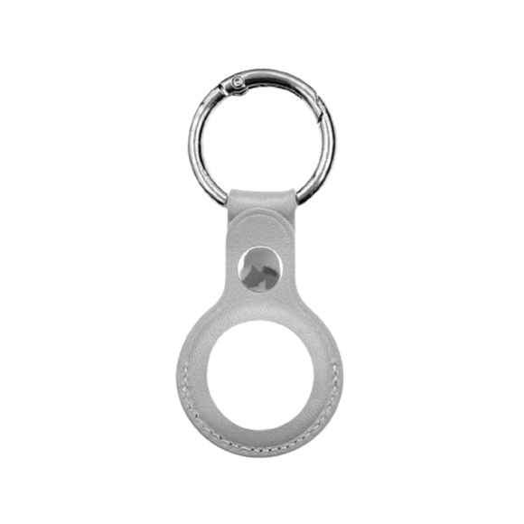 Étui de Protection en Cuir pour Apple AirTag Loop avec Protection Anti-Rayures, Étui Pare-Chocs, Accessoire de Recherche de Clés pour Porte-Clés, Clés de Voiture, Colliers pour Chien