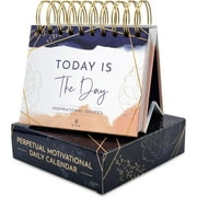 RYVE Motivational Calendar - Daily Flip Calendar with Inspirational Quotes - Inspirational Desk Decor for Women, Office Decor for Women Desk, Inspirational Gifts for Women, Desk Accessories for Women