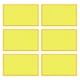 thumbnail image 1 of Uxcell 6-Pack Parche en Blanco de Bandera Sólida Amarilla, 3.1" x 2" Parches Bordados Rectangulares de Color Puro para DIY Ropa, 1 of 1