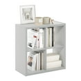 thumbnail image 5 of Pemberly Row Open Back Decorative Cube Storage Organizer in 4-Cube Light Gray, 5 of 6