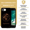 thumbnail image 7 of Case Yard Wooden Case for iPhone-SE Soft TPU Silicone cover Slim Fit Shockproof Wood Protective Phone Cover for Girls Boys Men and Women Supports Wireless Charging Sagittarius Sign Design, 7 of 7