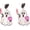 Ghost B, variant on Ghost Heart Bat Halloween Stud Drop Dangle Earrings for Women Sparkling Acrylic Colorful Funny Creative Gothic Cosplay Costume Knife