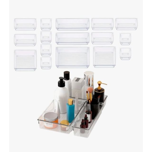Organizador De Cajones Joyas Maquillaje 16 Pzas De Plástico