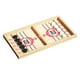 thumbnail image 5 of Juego de mesa de Hockey de madera, juego de de batalla de escritorio, juego de disco rápido para niños y adultos, juego de fútbol para fiestas L Rojo con 10 Ajedrez, 5 of 9
