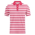 thumbnail image 5 of Mens Polos Short Sleeve Knit Stripe Shirt Casual Summer Top Fit Tee Business Leisure Clothes, 5 of 6