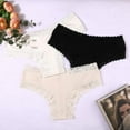 thumbnail image 3 of Thongs Underwear For Women-Sexy Lace Panties Low Rise Silky Underwear 2 Pack S-XL, 3 of 8