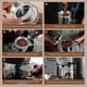 thumbnail image 3 of 53mm Espresso Accessories Kit, Spring Loaded Calibrated Tamper, Stainless Steel Needle Tool and Dosing Funnel Set, 3 of 5