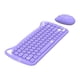 thumbnail image 2 of Bonito juego de y ratón inalámbricos con , 84 teclas para ordenador portátil Púrpura perfke Teclado inalambrico, 2 of 8