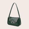 thumbnail image 1 of Bolsa de hombro Retro con cadena de mariposas para mujer Mini Ehuebsd monedero de piel sintética con diseño de cocodrilo, 1 of 8