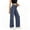 Navy, variant on POROPL Womens Jeans,Stretchy Denim Baggy Wide Leg Jeans High Waisted Pants