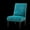 Blue, variant on Roundhill Furniture Pisano Slipper Chair, Teal Blue