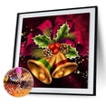 thumbnail image 4 of Pintura de diamante Wdftyju 5D DIY Campana de Navidad Taladro redondo completo, 4 of 9