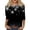 O67# Black, variant on Funny Womens Christmas Shirts Snowflake Print Stretchy 3/4 Length Sleeve Tops Crewneck Dressy Plus Size Tees Holiday Casual Blouse Wine,XL