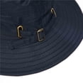 thumbnail image 6 of Bxsruta Unisex Solid Color Outdoor Sun Hat with Adjustable Rope for Hiking Camping, 6 of 8