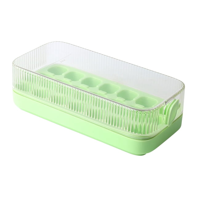 Ice Cube Trays,Ice Cube Mold Ice Tray Summer Household Ice Box Ice Maker Ice Cubes Molds Self Made Ice Cubes Press Type Household Water Filled Ice Storage Ice Making Box Ice Cube Tray