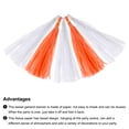 thumbnail image 4 of 20 Pcs Guirnalda de Flecos Naranja Brillante y Blanca con Cuerda para Decoración de Bodas y Fiestas de Cumpleaños, 4 of 7