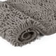 thumbnail image 4 of Monstrate Alfombrilla de chenilla sin derramamiento con fuerte absorción de agua rápida y fuerte absorción baño gris profundo 17*24 pulgadas Type2 NO2, 4 of 6