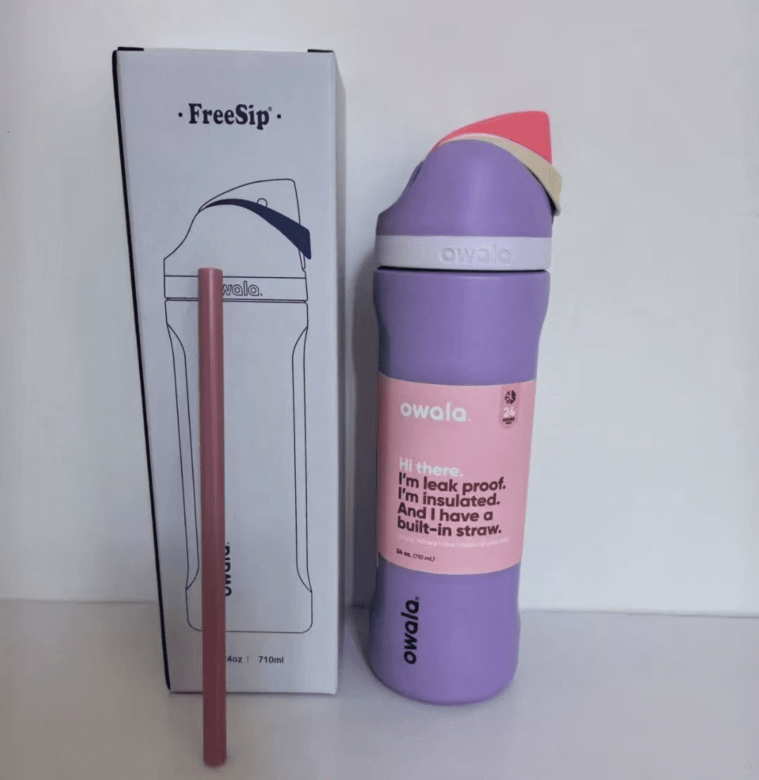 Owala FreeSip Twist Bottle, 18-oz, Sleepy Lavender, Insulated