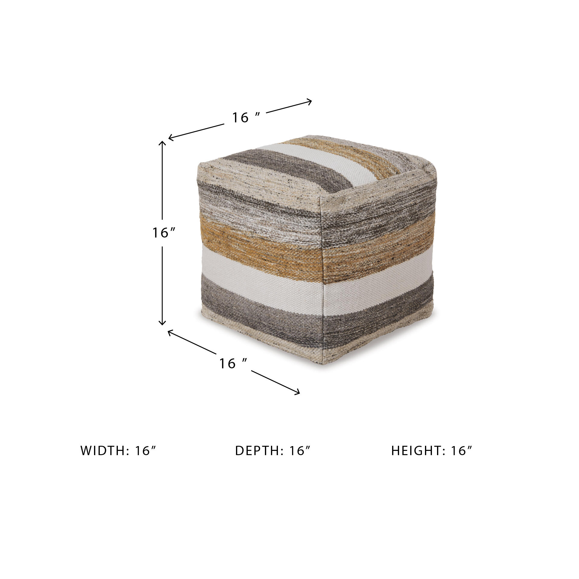 Signature Design by Ashley Josalind Handwoven Pouf, Multicolor photo 5