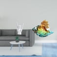 thumbnail image 2 of Escultura de concha de cristal con gesto de roca, figura creativa de animal marino, decoración artística, estatua artesanal, adorno para apartamento,, 2 of 8