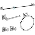 thumbnail image 1 of Pieces Matte Bathroom Hardware Accessories Set Hand Towel Bar Set Toilet Paper Holder Towel Ring Towel Rack Set Matte for Bathroom, 1 of 7